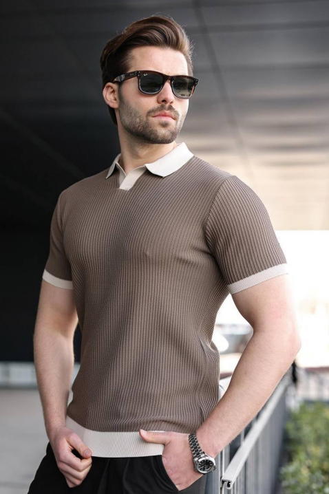 RONELMO MOCHA férfi póló, Szín: mokka, IVET.HU - A te online butikod.