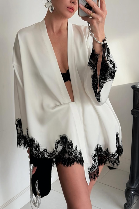 OZENDRA kimonó, Szín: fehér, IVET.HU - A te online butikod.