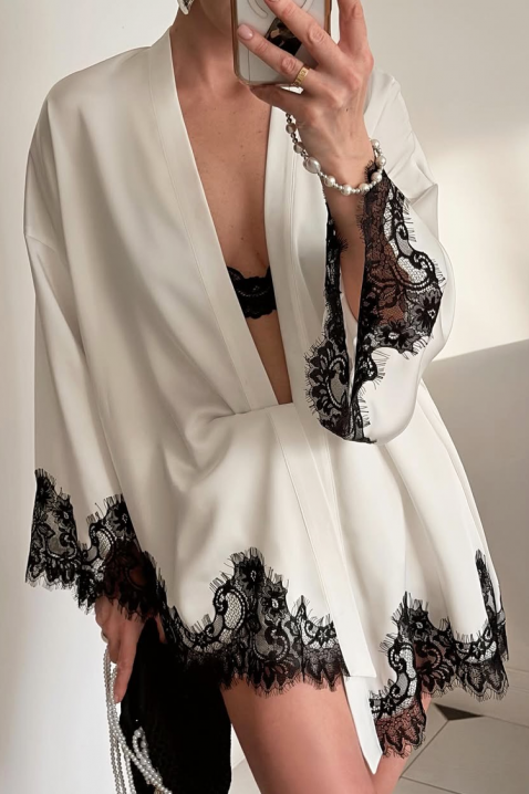 OZENDRA kimonó, Szín: fehér, IVET.HU - A te online butikod.