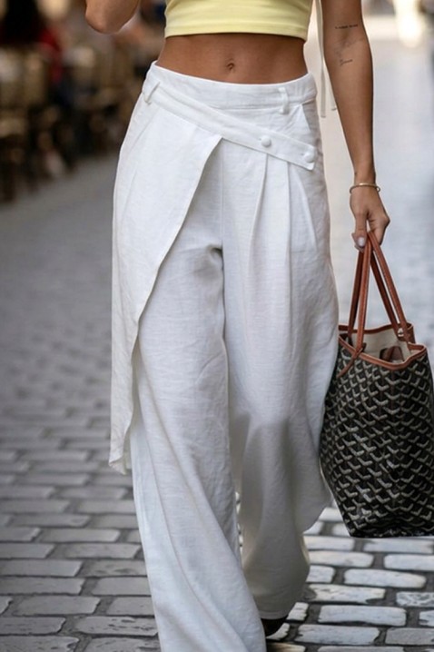 DENOLDA WHITE nadrág, Szín: fehér, IVET.HU - A te online butikod.