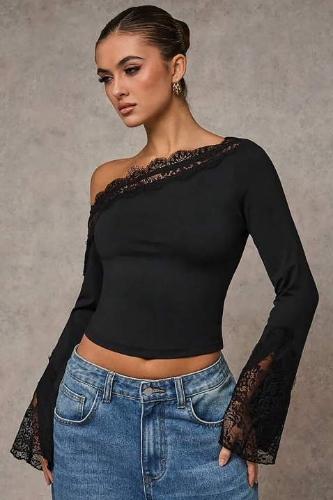 ZAROLIA BLACK női felső, Szín: fekete, IVET.HU - A te online butikod.