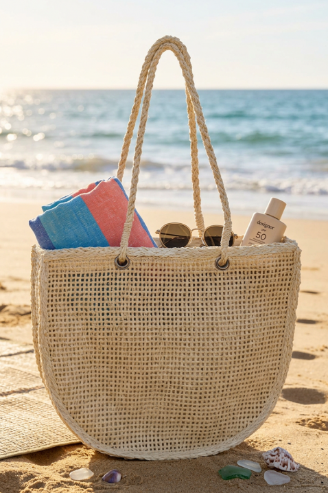 VLONDILZA ECRU strandtáska, Szín: ekrü, IVET.HU - A te online butikod.