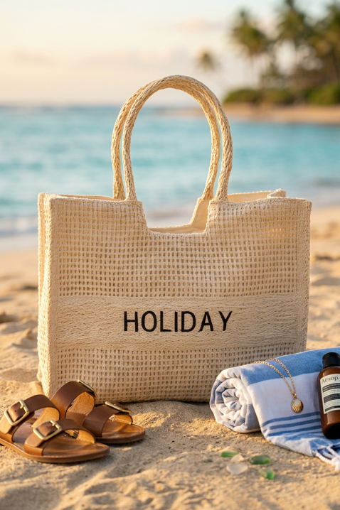 HOLIANZA ECRU strandtáska, Szín: bézs, IVET.HU - A te online butikod.