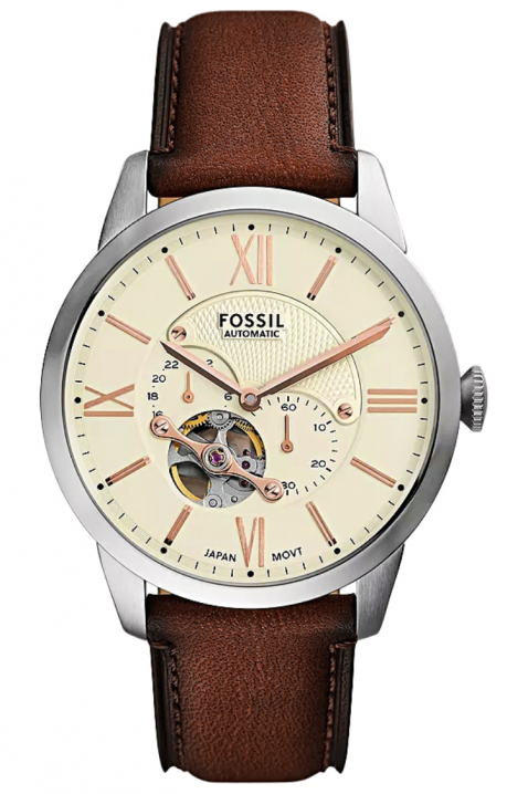 Fossil Townsman Automatic ME3266 férfi karóra, Szín: barna, IVET.HU - A te online butikod.