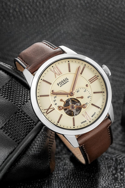 Fossil Townsman Automatic ME3266 férfi karóra, Szín: barna, IVET.HU - A te online butikod.