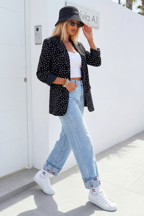 MANDOLA BLACK blézer, Szín: fekete, IVET.HU - A te online butikod.