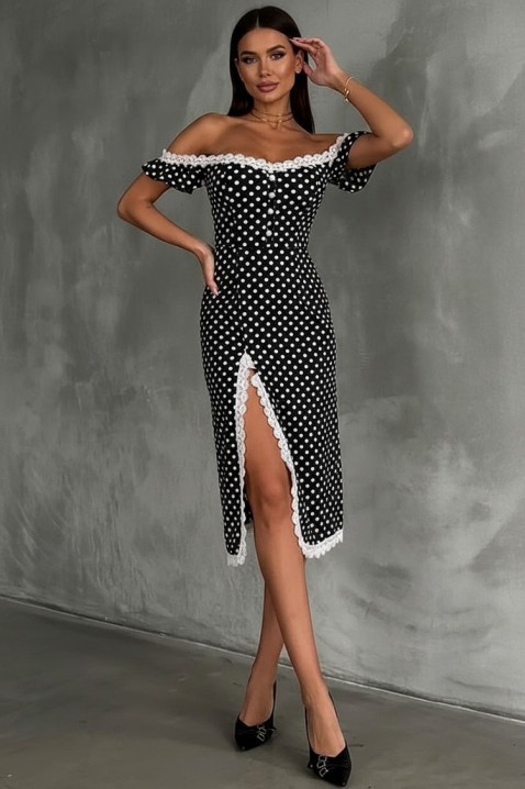 MALDENZA ruha, Szín: fekete és fehér, IVET.HU - A te online butikod.