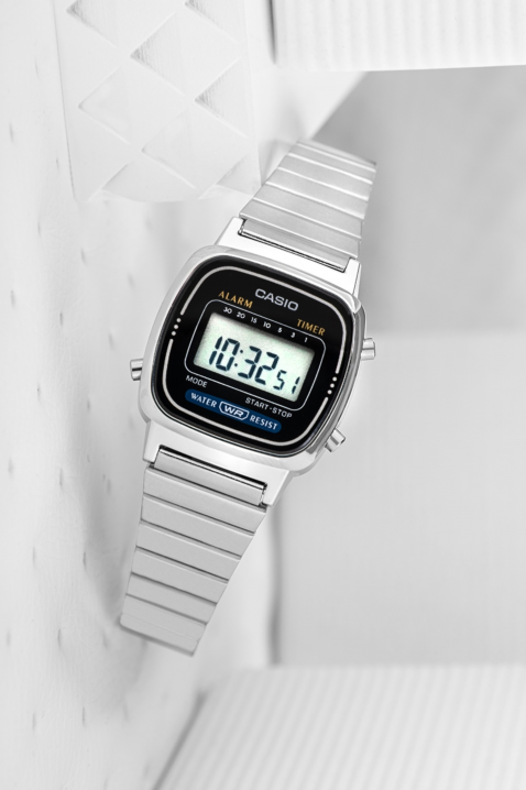 CASIO LA670WD-1DF női karóra, Szín: ezüst, IVET.HU - A te online butikod.