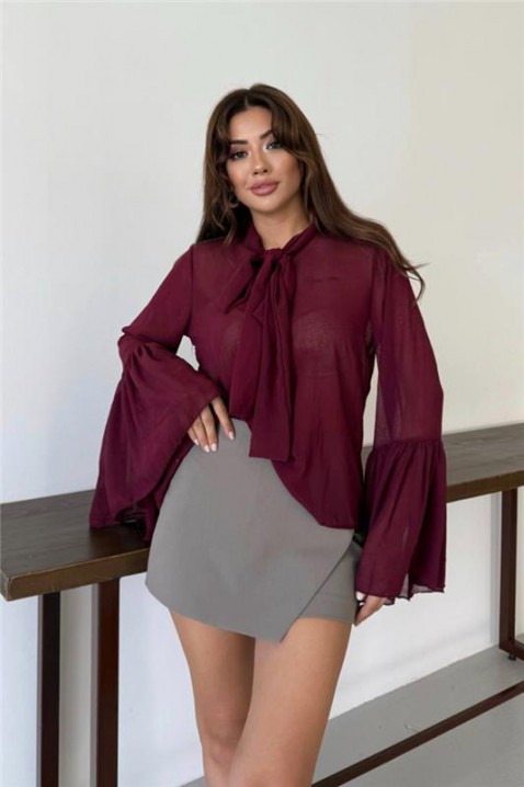 VLANDILZA BORDO női blúz, Szín: bordó, IVET.HU - A te online butikod.