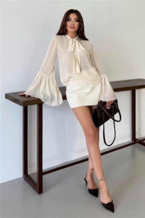 VLANDILZA ECRU női blúz, Szín: ekrü, IVET.HU - A te online butikod.