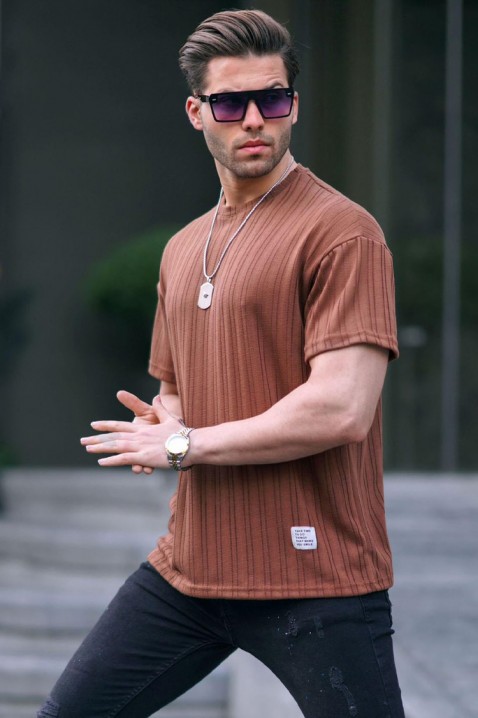 BRELINDO BROWN férfi póló, Szín: barna, IVET.HU - A te online butikod.