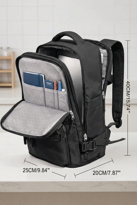 ROLNICZA FEKETE kézipoggyász hátizsák - Ryanair/Wizz Air gépekre, Szín: fekete, IVET.HU - A te online butikod.