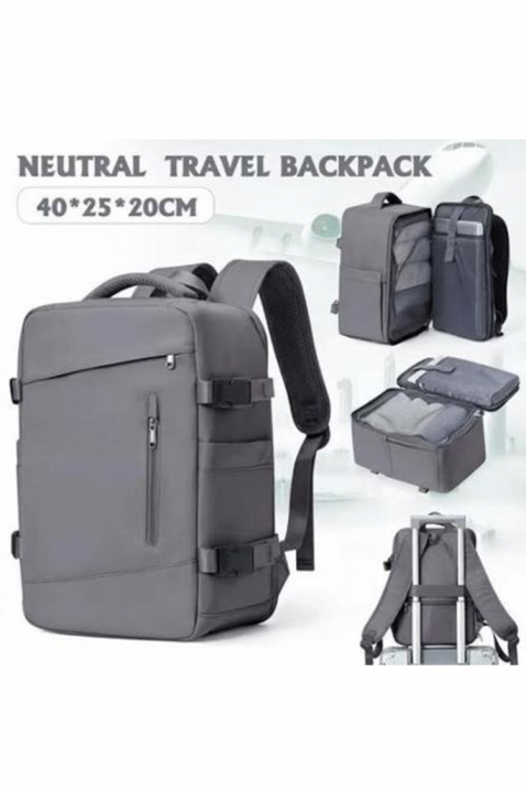 WINZONA GREY kézipoggyász hátizsák - Ryanair/Wizz Air gépekre, Szín: szürke, IVET.HU - A te online butikod.