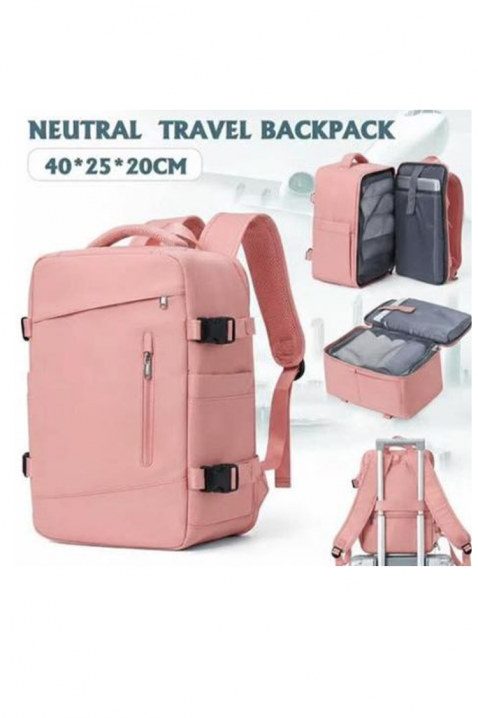 WINZONA PUDRA kézipoggyász hátizsák - Ryanair/Wizz Air gépekhez, Szín: púderrózsaszín, IVET.HU - A te online butikod.