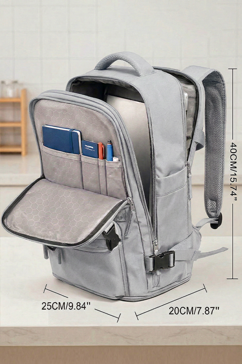 ROLNICZA GREY kézipoggyász hátizsák - Ryanair/Wizz Air gépekre, Szín: szürke, IVET.HU - A te online butikod.