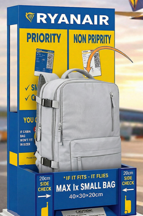 ROLNICZA GREY kézipoggyász hátizsák - Ryanair/Wizz Air gépekre, Szín: szürke, IVET.HU - A te online butikod.