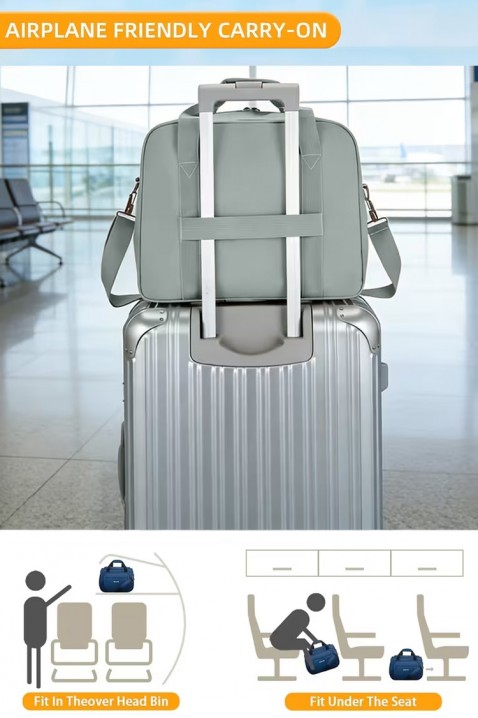 WINDINZA MINT kézipoggyásztáska - Ryanair/Wizz Air gépekhez, Szín: mentazöld, IVET.HU - A te online butikod.