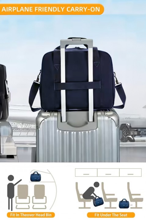 WINDINZA NAVY kézipoggyásztáska - Ryanair/Wizz Air gépekhez, Szín: sötétkék, IVET.HU - A te online butikod.