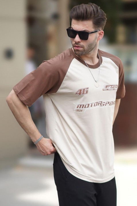 RELONDO BROWN férfi póló, Szín: barna, IVET.HU - A te online butikod.