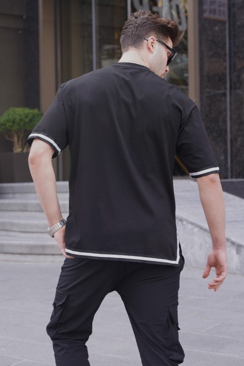 VLOMENZO BLACK férfi póló, Szín: fekete, IVET.HU - A te online butikod.