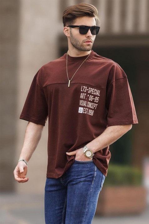 MARTILZO BROWN férfi póló, Szín: barna, IVET.HU - A te online butikod.