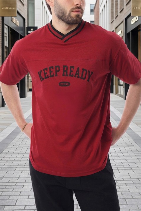 FELONZO RED férfi póló, Szín: piros, IVET.HU - A te online butikod.