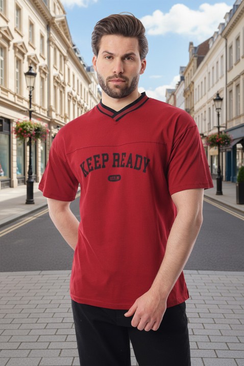 FELONZO RED férfi póló, Szín: piros, IVET.HU - A te online butikod.