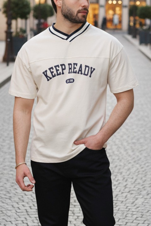 FELONZO ECRU férfi póló, Szín: ekrü, IVET.HU - A te online butikod.