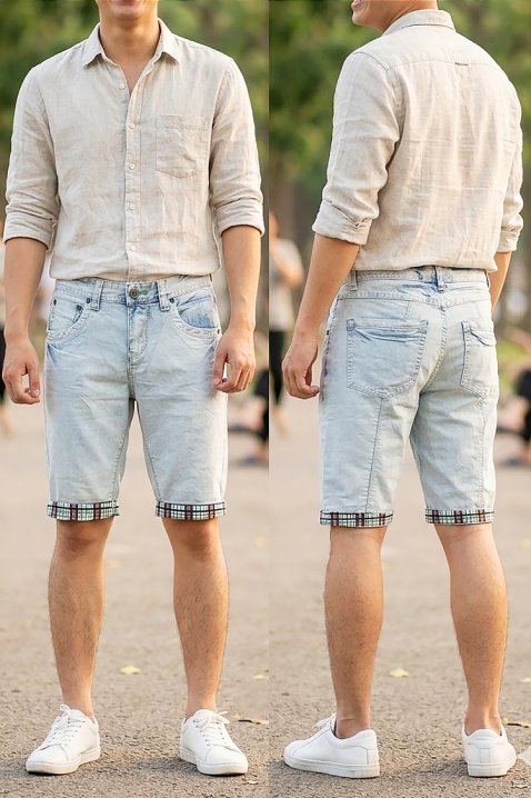 LORZENO férfi rövidnadrág, Szín: világoskék, IVET.HU - A te online butikod.