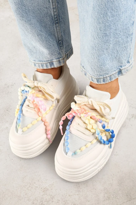 MOLENZA ECRU női tornacipő, Szín: ekrü, IVET.HU - A te online butikod.