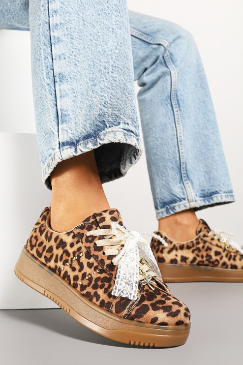 GLOVELZA női tornacipő, Szín: leopárdmintás, IVET.HU - A te online butikod.