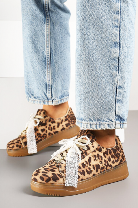 GLOVELZA női tornacipő, Szín: leopárdmintás, IVET.HU - A te online butikod.