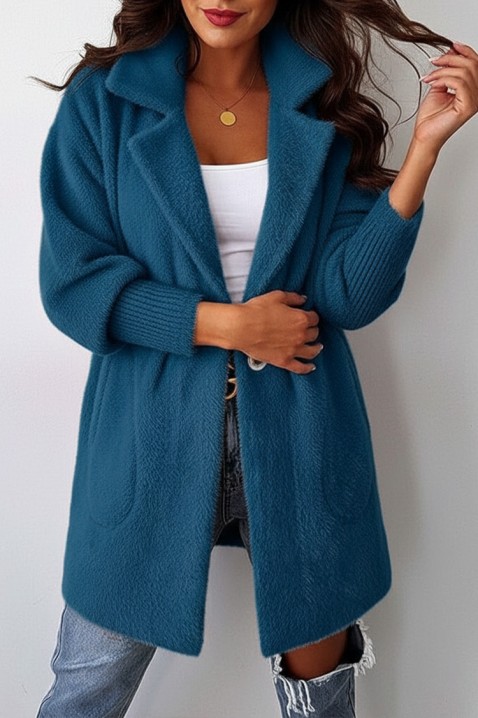 LIORMEA PETROL kabát, Szín: petrolkék, IVET.HU - A te online butikod.