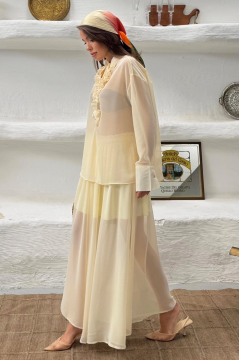 MERLINA YELLOW légies és finom kétrészes mindennapi szett, Szín: sárga, IVET.HU - A te online butikod.