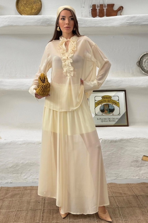 MERLINA YELLOW légies és finom kétrészes mindennapi szett, Szín: sárga, IVET.HU - A te online butikod.