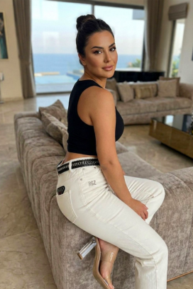 KALYRA női farmer világos színben és bő szabásban, Szín: ekrü, IVET.HU - A te online butikod.