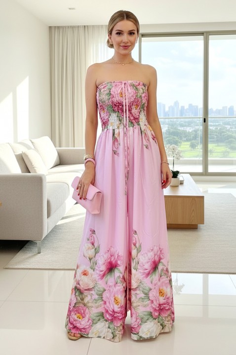 LAREZA női hosszú ruha virágmintával, trendi fazonnal, Szín: multicolor, IVET.HU - A te online butikod.