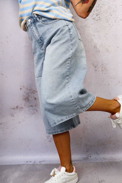 CALYVIA női bő szárú farmer laza szabással, Szín: denim, IVET.HU - A te online butikod.