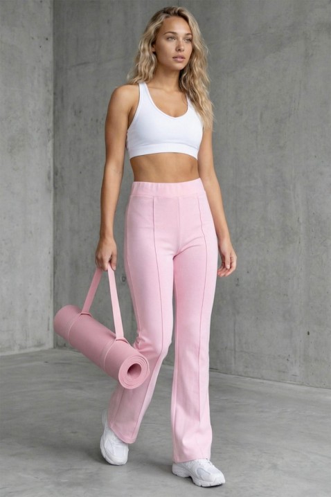 ELVARIA PINK rugalmas női nadrág enyhén bő szárral, Szín: rózsaszín, IVET.HU - A te online butikod.