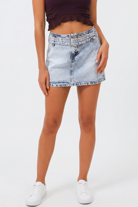 CARETA rövid farmerszoknya övvel, Szín: denim, IVET.HU - A te online butikod.