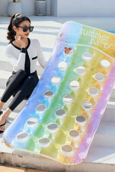 COLOURSUN felfújható strandmatrac színes dizájnnal, Szín: multicolor, IVET.HU - A te online butikod.
