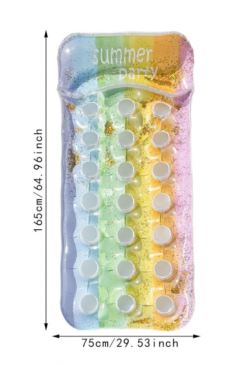 COLOURSUN felfújható strandmatrac színes dizájnnal, Szín: multicolor, IVET.HU - A te online butikod.