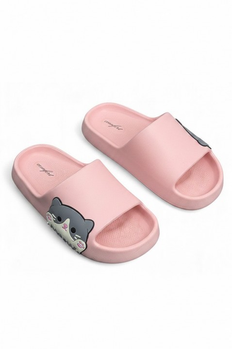 KEYTINA PINK női papucs cica mintával, Szín: rózsaszín, IVET.HU - A te online butikod.