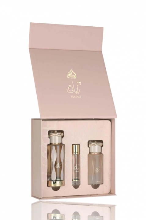 Lattafa Teriaq EDP 100 ml + EDP 12 ml + Hajpermet 50 ml unisex arab szettIVET.HU - A te online butikod.