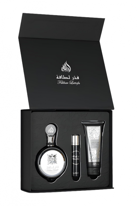 Lattafa Fakhar Men Edp 100 ml + Edp 12 ml + Tusfürdő 100 ml férfi arab készletIVET.HU - A te online butikod.