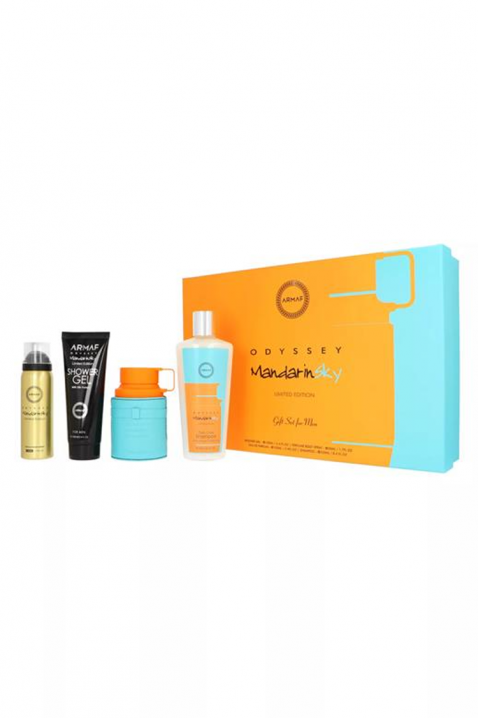 Férfi arab szett Armaf Odyssey Mandarin Sky EDP 100 ml + Parfüm testpermet 50 ml + Tusfürdő 100 ml + Sampon 100 mlIVET.HU - A te online butikod.
