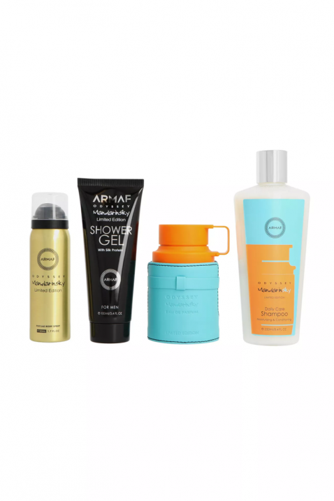 Férfi arab szett Armaf Odyssey Mandarin Sky EDP 100 ml + Parfüm testpermet 50 ml + Tusfürdő 100 ml + Sampon 100 mlIVET.HU - A te online butikod.