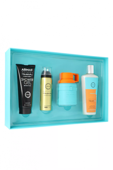Férfi arab szett Armaf Odyssey Mandarin Sky EDP 100 ml + Parfüm testpermet 50 ml + Tusfürdő 100 ml + Sampon 100 mlIVET.HU - A te online butikod.