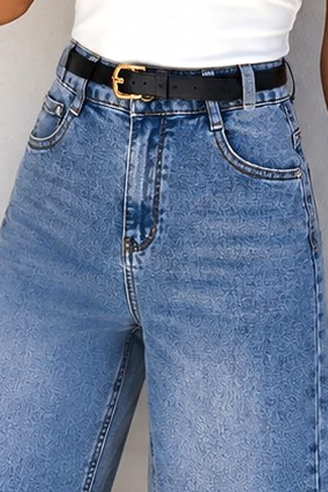 IVANIA női magas derekú, bő szabású farmernadrág, Szín: denim, IVET.HU - A te online butikod.