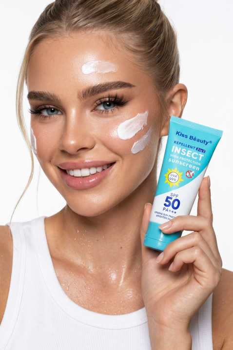 Kiss Beauty 2 az 1-ben rovarriasztó és fényvédő 60 mlIVET.HU - A te online butikod.
